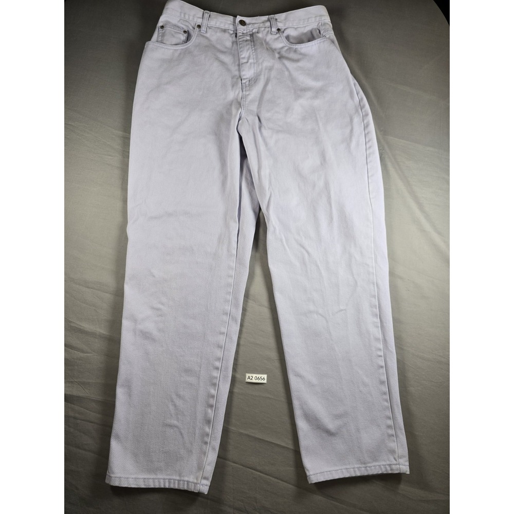 Bill Blass Vintage Women's Easy Fit Light Wash Denim 5 Pocket Jeans Size 16